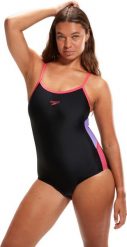 Strój kąpielowy damski Speedo Dive Thin Strap. Czarne kostiumy jednoczęściowe damskie Speedo, s, bez wzorów, z materiału, klasyczne, do pływania. Za 205.95 zł.