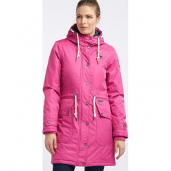 Parka funkcyjna w kolorze różowym. Parki damskie marki bonprix. W wyprzedaży za 369.95 zł.