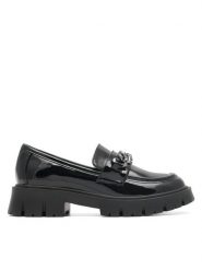 DeeZee Loafersy CEO-CS5907-07 Czarny. Czarne półbuty dziewczęce DeeZee, bez wzorów, z materiału, bez zapięcia. Za 119.99 zł.