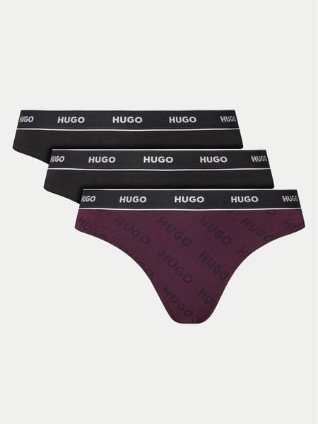 HUGO Komplet stringów 50495870 Kolorowy. Stringi damskie Hugo, s, bez wzorów, z bawełny. Za 129.99 zł.
