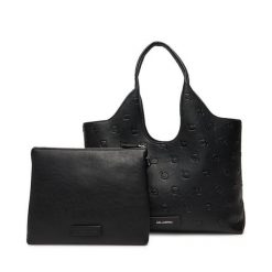 Torebka KARL LAGERFELD. Czarne torebki do ręki damskie KARL LAGERFELD, bez wzorów, klasyczne, bez dodatków. Za 829.99 zł.
