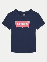 Levi's® T-Shirt 4EK825-C6Y Granatowy Regular Fit. Niebieskie t-shirty i topy dla dziewczynek bez wzorów, z bawełny, bez ramiączek. Za 49.99 zł.