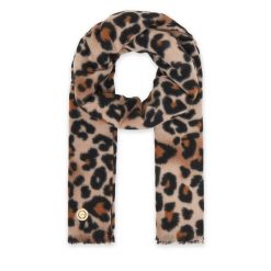 Szalik Guess. Brązowe szaliki i chusty damskie Guess, z aplikacjami. Za 199.99 zł.