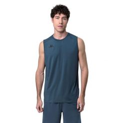 Tank top Kappa Ileo. Brązowe t-shirty męskie Kappa, m, bez wzorów, z poliesteru, eleganckie, bez kołnierzyka. Za 149.50 zł.