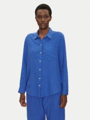 Gap Koszula 885287-15 Niebieski Regular Fit. Niebieskie bluzki damskie GAP, xs, bez wzorów, ze lnu, bez kołnierzyka, bez ramiączek. Za 179.99 zł.