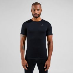 Koszulka termoaktywna męska Odlo Merino 200 BL Top Crew Neck SS. Czarne bielizna termoaktywna męska Odlo, l. Za 324.99 zł.