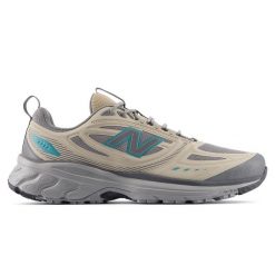 Buty męskie New Balance 410 v9 M4109NV – beżowe. Brązowe buty sportowe męskie New Balance, z materiału, bez zapięcia, do biegania. Za 349.99 zł.