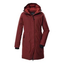 Parka damska z kapturem Killtec GW 22. Czerwone parki damskie GIGA DX, na zimę, m, bez wzorów, z dzianiny, z kapturem. Za 680.50 zł.