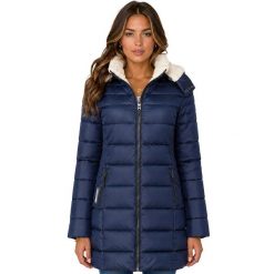Damska turystyczna parka GEOGRAPHICAL NORWAY CARENNE NAVY DB LADY 0116. Niebieskie parki damskie Geographical Norway, uniwersalny, z aplikacjami, z materiału, klasyczne, bez kaptura. Za 249.00 zł.