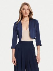Rinascimento Bolerko CFC0125060003 Granatowy Regular Fit. Niebieskie żakiety damskie Rinascimento, xs, bez wzorów, z syntetyku. Za 339.99 zł.