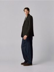 Jeansy Selvedge barrel leg - granatowy. Niebieskie jeansy męskie Reserved. Za 189.99 zł.