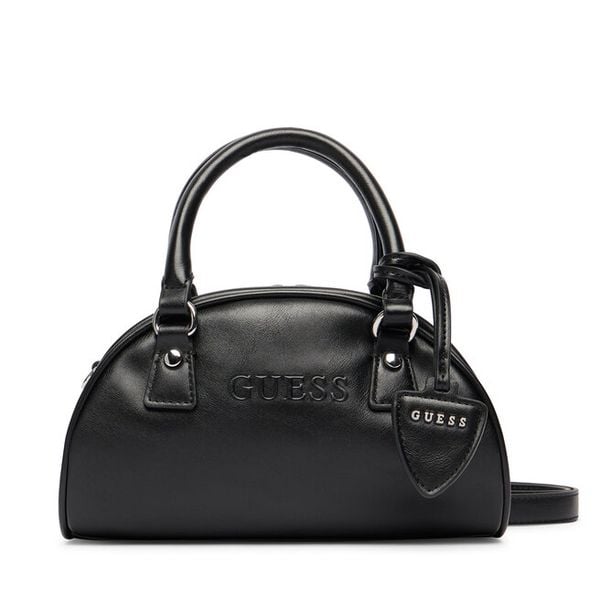 Torebka Guess. Czarne torebki do ręki damskie Guess, z aplikacjami, klasyczne, bez dodatków. Za 344.99 zł.