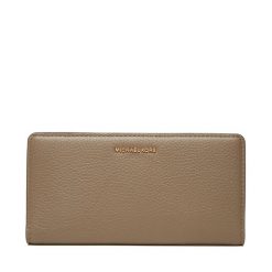 Portfel MICHAEL Michael Kors. Brązowe portfele damskie MICHAEL Michael Kors, bez wzorów. Za 389.99 zł.