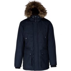 Parka na zimną pogodę Kariban. Niebieskie parki męskie KARIBAN, xl, bez wzorów, z bawełny, eleganckie, bez kaptura. Za 510.40 zł.