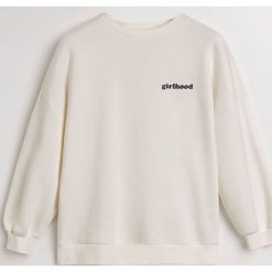 Bluza Girlhood - Kremowy. Białe bluzy damskie Reserved. Za 119.99 zł.
