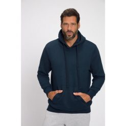 Męska Bluza z kapturem odzież domowa kaptur kieszeń kangurka do roz. 8XL. Niebieskia bluzy męskie JAY-PI, m, bez wzorów, z bawełny, z kapturem. Za 343.99 zł.