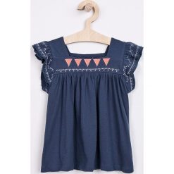 Name it - Top dziecięcy 92-128 cm. Niebieskie t-shirty i topy dla dziewczynek Name it, bez wzorów, z bawełny, bez ramiączek. W wyprzedaży za 27.90 zł.