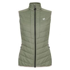 Bezrękawnik Damski Pikowany Liven. Zielone bluzy sportowe damskie Dare 2b, l, bez wzorów, bez kaptura, trekkingowe. Za 154.99 zł.