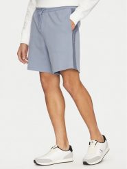 Calvin Klein Jeans Szorty sportowe J30J327246 Niebieski Relaxed Fit. Niebieskie krótkie spodenki sportowe męskie Calvin Klein Jeans, m, bez wzorów, z bawełny. Za 199.99 zł.