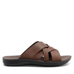 Klapki Lanetti. Brązowe klapki męskie Lanetti. Za 79.99 zł.