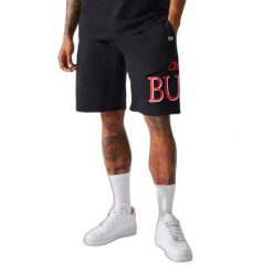 Krótkie spodenki Chicago Bulls Team Graphic. Czarne krótkie spodenki sportowe męskie New Era, bez wzorów, do koszykówki. W wyprzedaży za 161.15 zł.