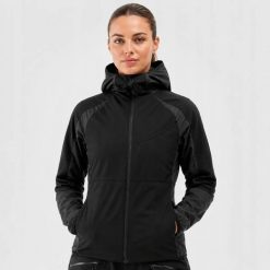KURTKA DAMSKA 4F WIATRÓWKA TREKKINGOWA PROMALOFT TTJAF688 S. Czarne kurtki damskie 4f, s, bez wzorów, z dresówki, bez kaptura. Za 349.98 zł.