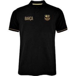 Koszulka męska elegancka Barcelona. Niebieskie koszulki sportowe męskie FC Barcelona, m, bez wzorów, z bawełny, bez kołnierzyka, bez ramiączek, do piłki nożnej. Za 233.91 zł.