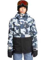 Kurtka narciarska dla dzieci Quiksilver Mission. Szare kurtki i płaszcze dla chłopców Quiksilver, na zimę, bez wzorów, z materiału, młodzieżowe, z kapturem. Za 449.99 zł.