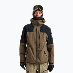 Kurtka snowboardowa męska Quiksilver Forever Stretch GTX. Brązowe kurtki snowboardowe męskie Quiksilver, na zimę, m, bez wzorów, z gore-texu, snowboardowy, gore-tex. Za 1,503.55 zł.
