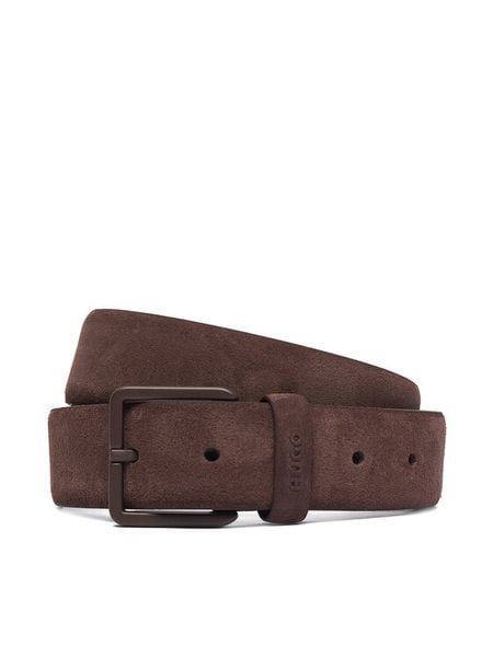 HUGO Pasek Gethin 50563652 Brązowy. Brązowe paski damskie Hugo, bez wzorów, ze skóry. Za 269.99 zł.