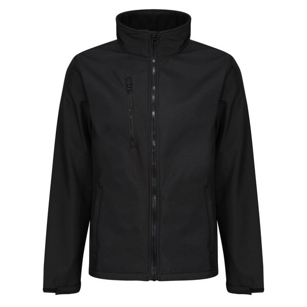 Męski Softshell Ablaze. Czarne kurtki męskie Regatta, m, bez wzorów, z softshellu, sportowe, bez kaptura. Za 216.99 zł.