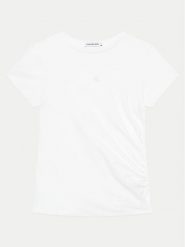 Calvin Klein Jeans T-Shirt IG0IG02694 D Biały Regular Fit. Białe t-shirty i topy dla dziewczynek Calvin Klein Jeans, bez wzorów, z bawełny, bez ramiączek. Za 119.99 zł.