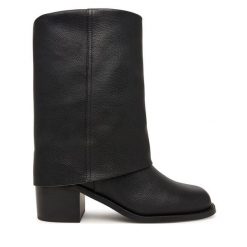 Botki Aldo. Czarne botki damskie Aldo, bez obcasa, na słupku, bez zapięcia. Za 729.99 zł.