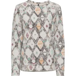 Bluza dresowa bonprix jasnoszary melanż z nadrukiem. Szare bluzy damskie marki Sinsay, z motywem z bajki. Za 49.99 zł.
