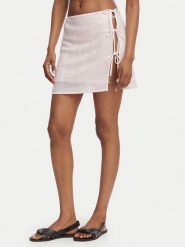 Guess Spódnica plażowa E6GD05 KBMV0 Różowy jasny Regular Fit. Czerwone spódnice damskie Guess, s, z aplikacjami, z syntetyku. Za 299.99 zł.