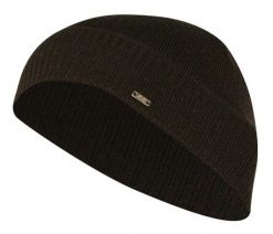 Czapka Jesienno-Zimowa, Elegancka Beanie, Brązowa, Wełniana, Klasyczna. Brązowe czapki i kapelusze męskie Em men's accessories, na zimę, bez wzorów, z tkaniny, eleganckie. Za 99.99 zł.