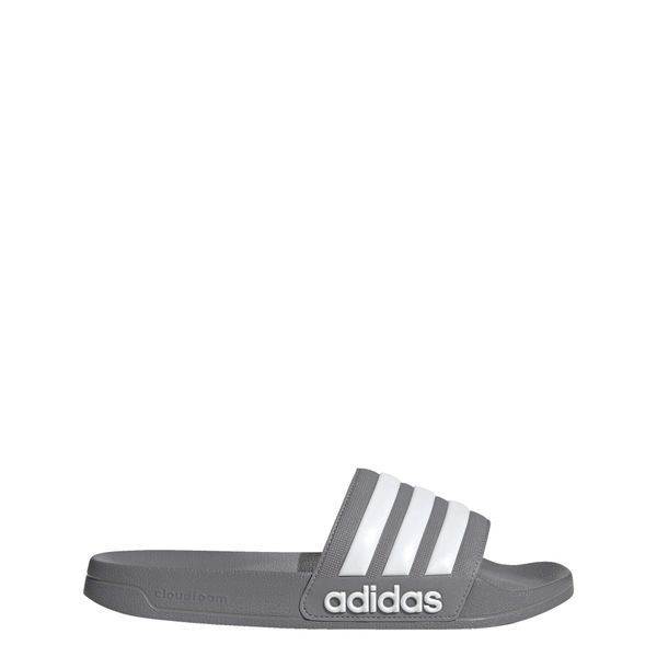 Klapki basenowe Adilette Shower Slides. Białe klapki damskie Adidas, bez wzorów. Za 119.00 zł.