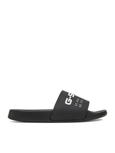 G-Star Raw Klapki SS25-3C096-W Czarny. Czarne klapki damskie G-Star, bez wzorów, retro, bez obcasa. Za 149.99 zł.