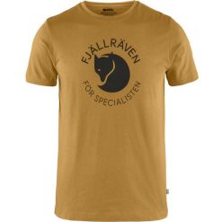 Koszulka turystyczna męska Fjallraven Fox T-shirt. Żółte t-shirty męskie Fjällräven, m, bez wzorów, z bawełny, bez kołnierzyka. Za 250.65 zł.