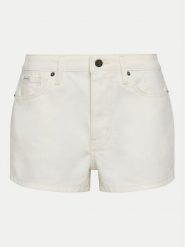 Guess Jeans Szorty jeansowe W5GD0Y D5M62 Biały Regular Fit. Białe szorty damskie Guess Jeans, m, z aplikacjami, z bawełny. Za 159.99 zł.