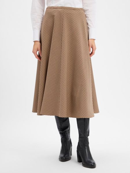 Comma Spódnica midi Kobiety beżowy|brązowy, 46. Brązowe spódnice damskie comma, bez wzorów, midi. Za 449.95 zł.
