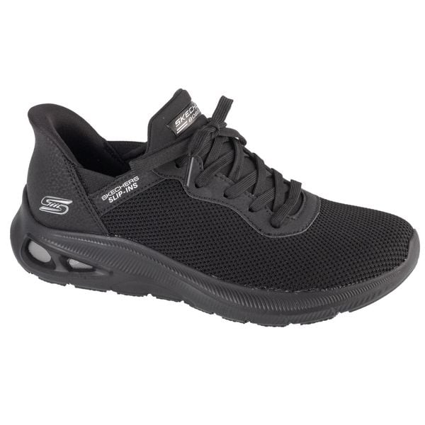 Buty sportowe Sneakersy damskie, Slip-Ins: Bobs Sport Unity. Czarne obuwie sportowe damskie Skechers, bez wzorów, sportowe, bez zapięcia. Za 359.99 zł.