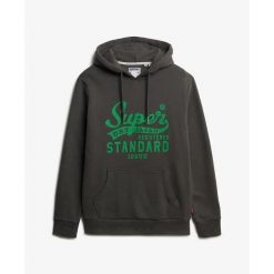 Bluza z kapturem Superdry Standard Script. Czarne bluzy męskie Superdry., m, bez wzorów, z kapturem. Za 369.75 zł.