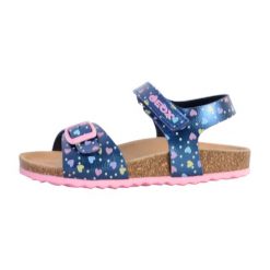 Sandały GEOX B SANDAL CHALKI GIRL Niebieski. Niebieskie sandały damskie Geox, bez wzorów, z syntetyku, bez obcasa, bez zapięcia. Za 105.99 zł.