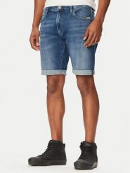 G-Star Raw Szorty jeansowe D10481-8968 Niebieski Regular Fit. Niebieskie szorty męskie G-Star Raw, m, bez wzorów, z bawełny, retro. Za 349.99 zł.