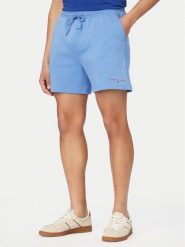 Tommy Jeans Szorty sportowe DM0DM22697 Niebieski Regular Fit. Niebieskie krótkie spodenki sportowe męskie Tommy Jeans, m, bez wzorów, z bawełny. Za 209.99 zł.