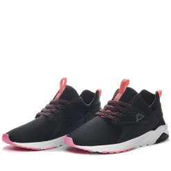 Trampki Kappa San Puerto Lace Czarny/Różowy dla dziewcząt. Czarne trampki i tenisówki dziewczęce Kappa, bez wzorów, z gumy, bez zapięcia. Za 238.45 zł.