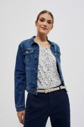 Gładki pasek z klamrą beżowy. Brązowe paski damskie MOODO, bez wzorów. W wyprzedaży za 24.99 zł.