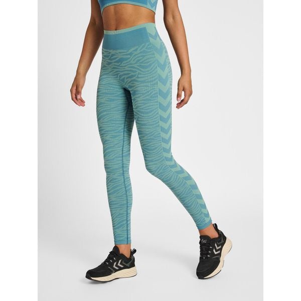 Legginsy damskie Hummel MT Saga. Niebieskie legginsy damskie Hummel, l, bez wzorów, na jogę i pilates. Za 170.00 zł.