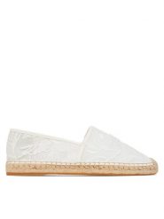 KARL LAGERFELD Espadryle Kamini KL80121A Biały. Białe espadryle damskie KARL LAGERFELD, bez wzorów, z materiału, bez obcasa, bez zapięcia. Za 459.99 zł.